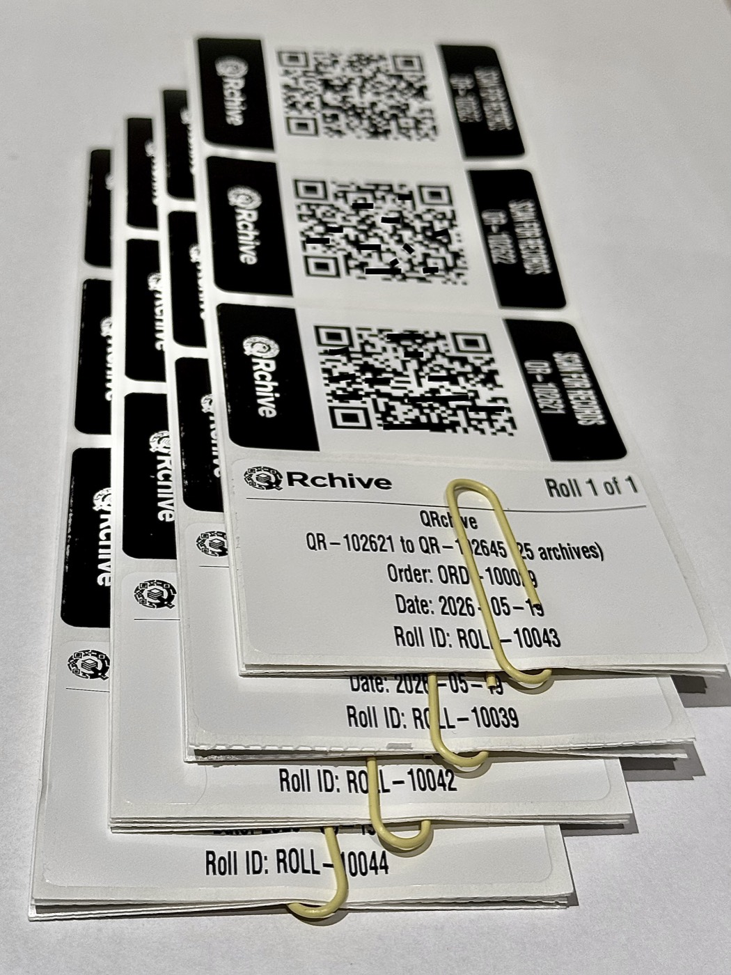 QRchive flat packs